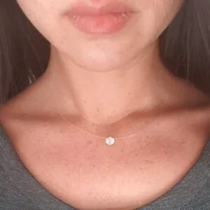 Transparent Fishing Line Necklace Pendant Invisible Chain Women Fashion