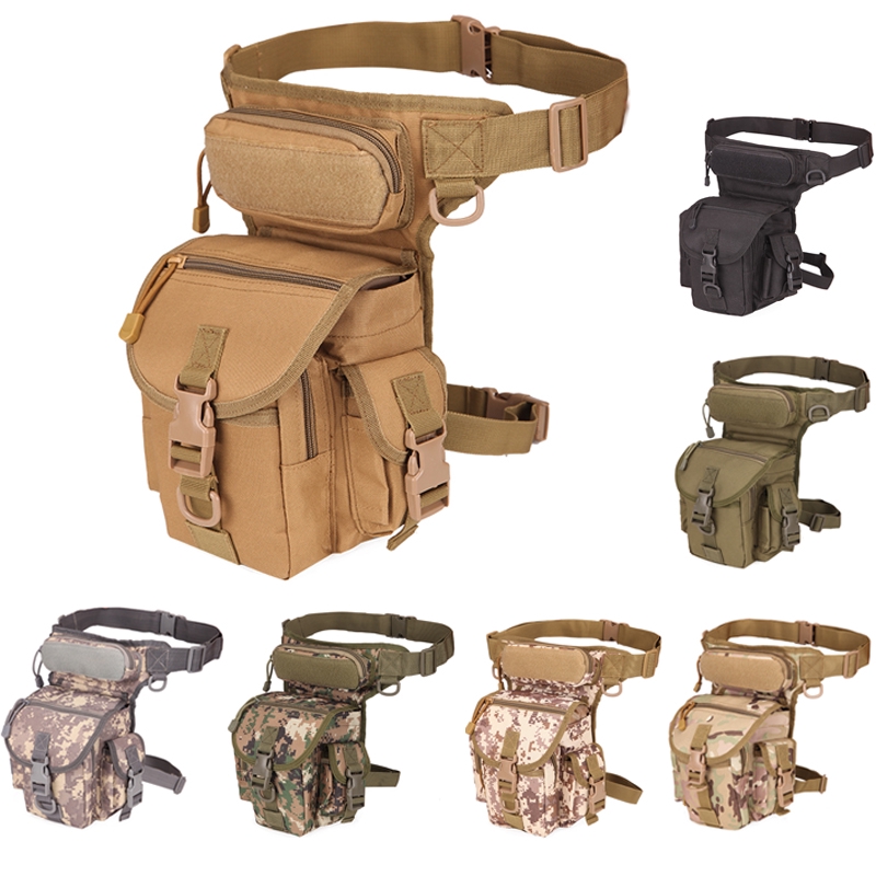 Men’s Military Drop Leg Bag Panel Utility Waist Belt Pouch Pack Casual ...