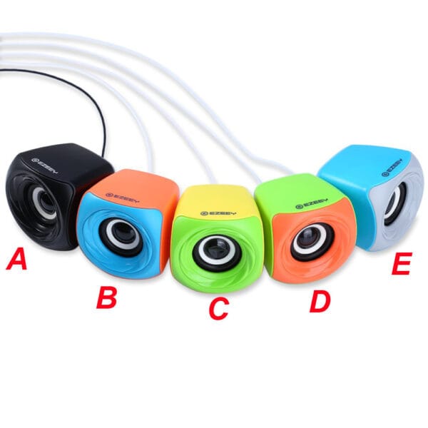 T11 USB 2.0 3.5mm Volume Control Mini Strong Stereo Sound  Speakers
