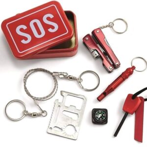 6 in 1 Emergency Survival Gear Kit - Tactical EDC Tool Set