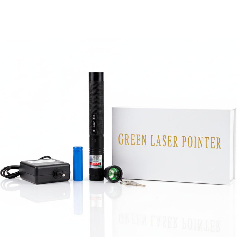 Rechargeable High-Power Green Laser Pointer - 4KM Long Range Tactical Beam