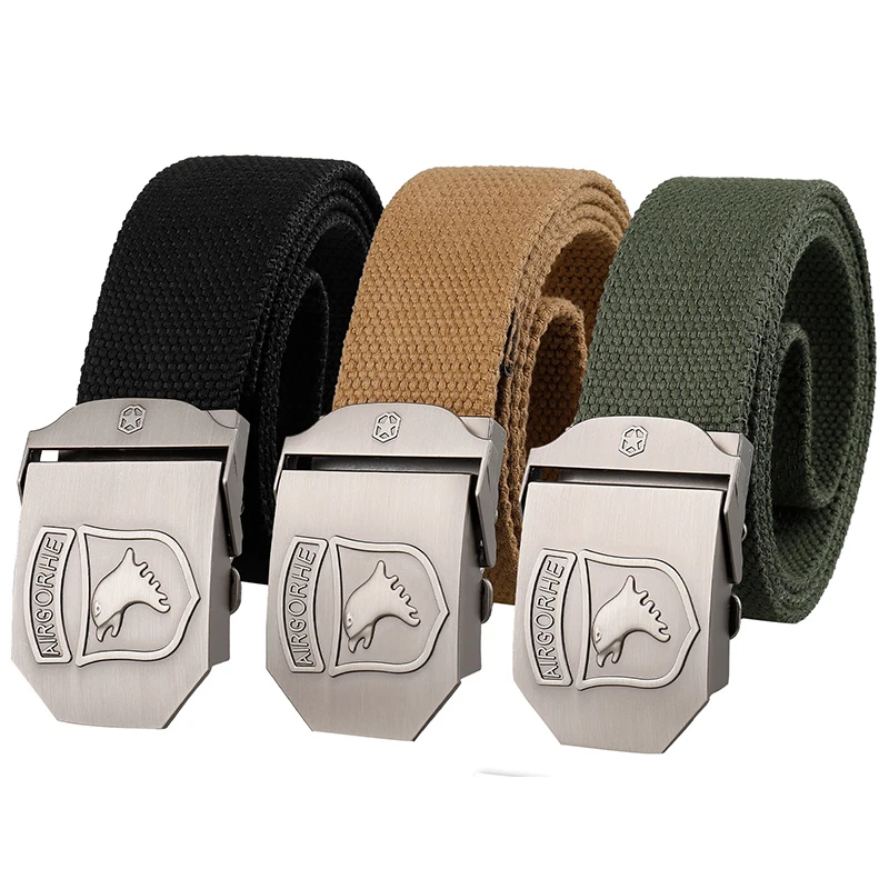 Airgorhe Auto Buckle Tactical Series Nylon Belt - Military Grade Webbing