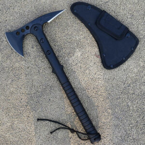 SOG Tactical Tomahawk Axe - Heavy Duty Stainless Steel Survival Hatchet (Black)