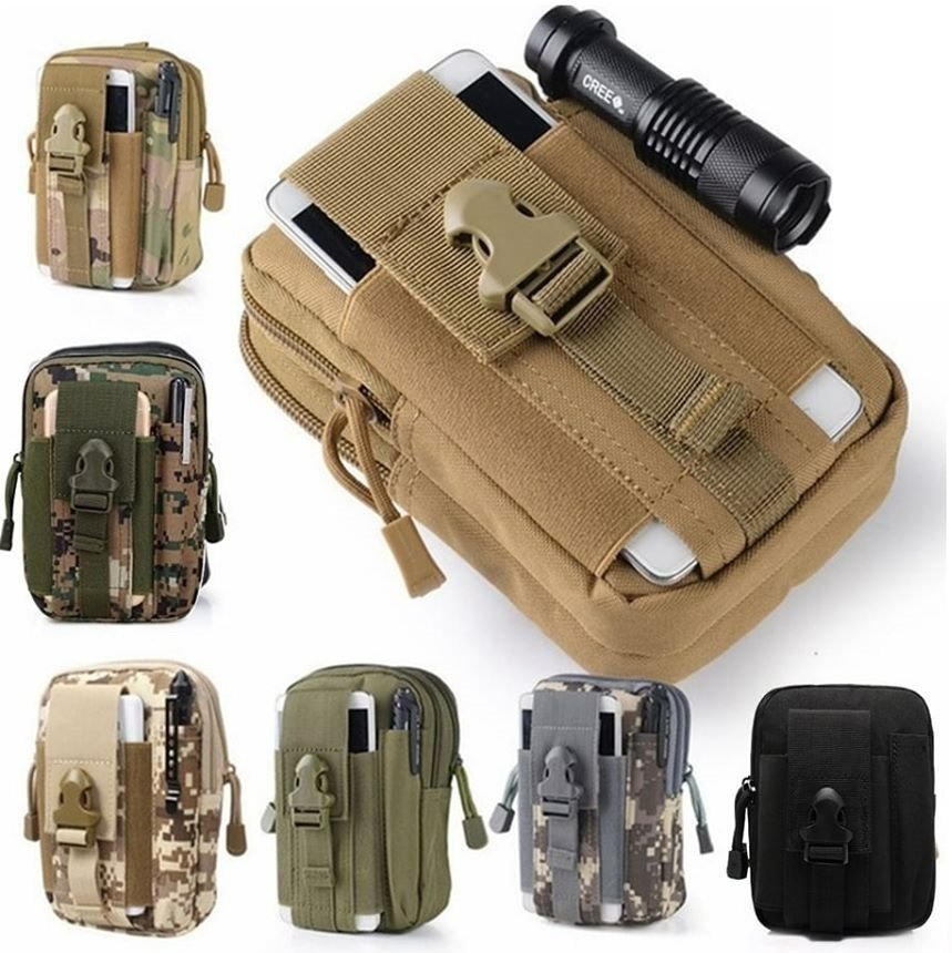 Multifunctional Tactical Waist Bag - Water Resistant EDC Molle Pouch
