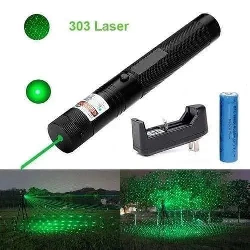 Rechargeable High-Power Green Laser Pointer - 4KM Long Range Tactical Beam - Image 2