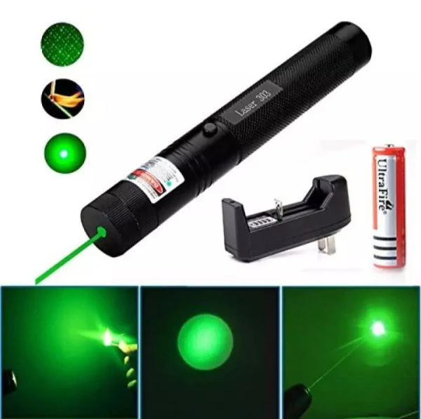 Rechargeable High-Power Green Laser Pointer - 4KM Long Range Tactical Beam - Image 3