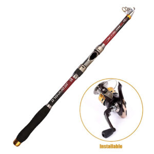 2.7 Meter High Quality Carbon Fishing Rod with Reel - Sea Pole Throwing Kit