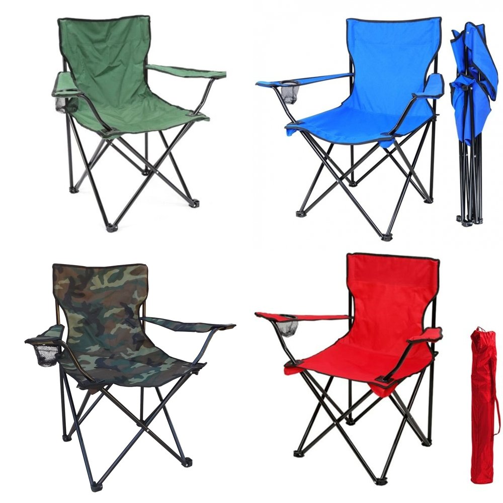 Portable Folding Camping Chair with Built-in Cup Holder - Image 3