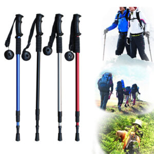 Anti-Shock Adjustable Hiking Pole - Lightweight Aluminum Trekking Stick