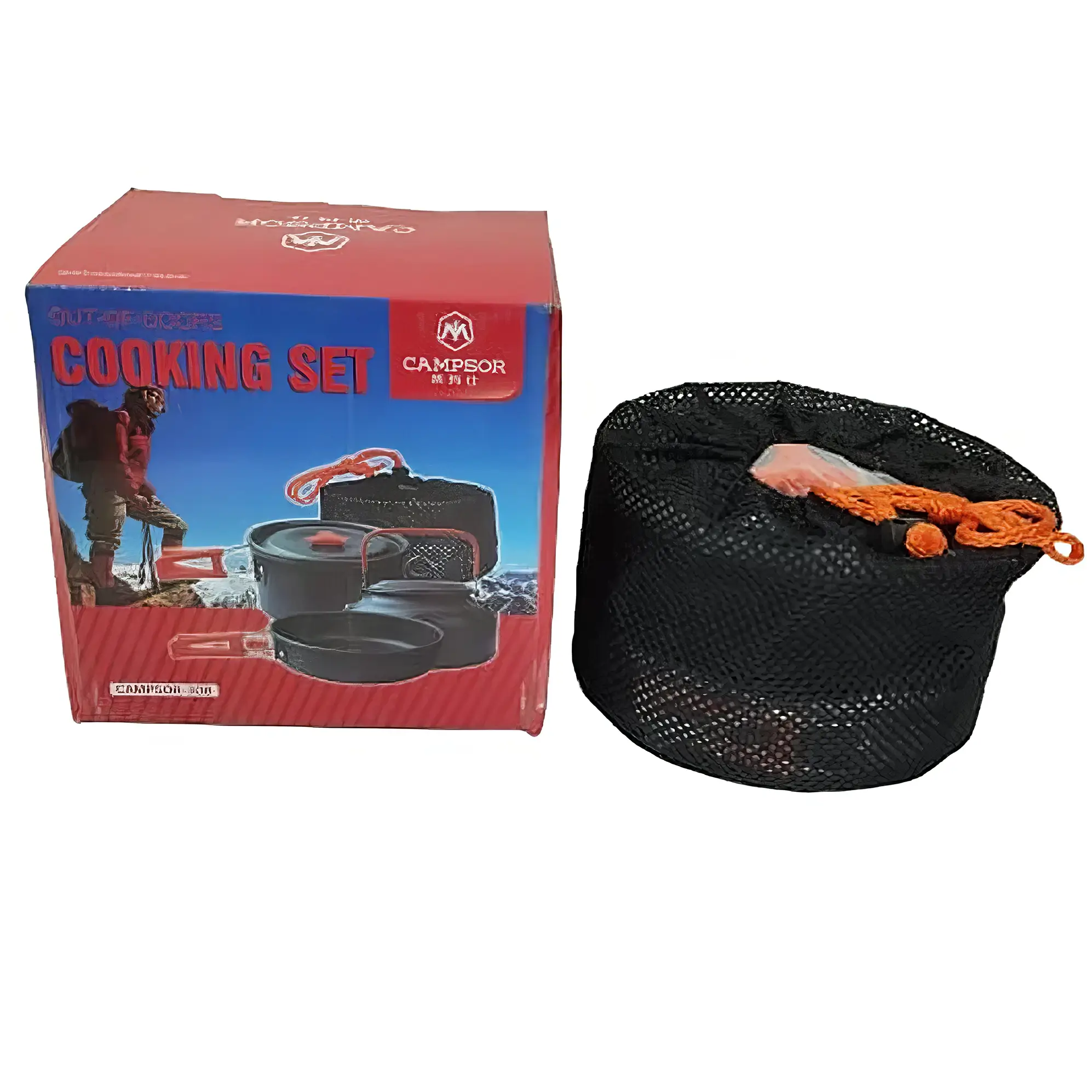 Campsor-308 Outdoor Camping Cooking Set - Lightweight Aluminum Cookware - Image 3