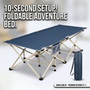 Premium Foldable Camping Cot Bed - Heavy Duty Portable Foldable Bed
