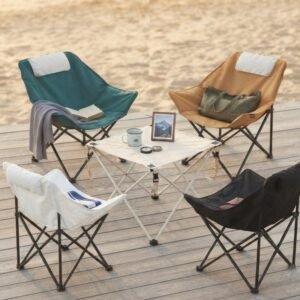 Portable Outdoor Furniture - Folding Camping Chair and Table Set