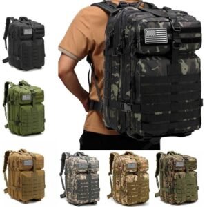 45L Tactical Military Backpack - Waterproof Outdoor Rucksack