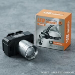 Telescopic Zoom Headlight with Type-C USB Rechargeable Bright Light