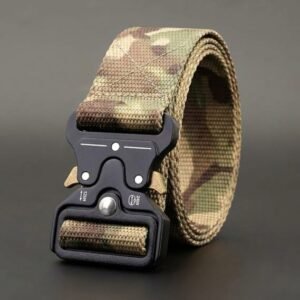 Heavy-Duty Tactical Military Combat Belt for Men & Duty Use