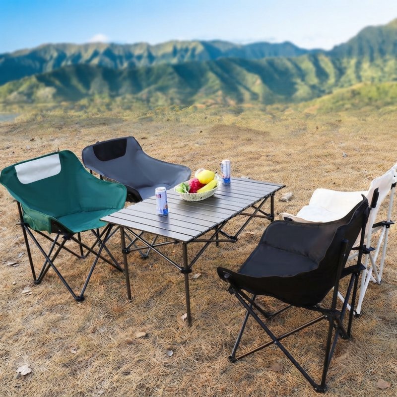 Portable Outdoor Furniture - Folding Camping Chair and Table Set - Image 4